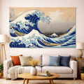 Hokusai – The Great Wave off Kanagawa Duvar Örtüsü