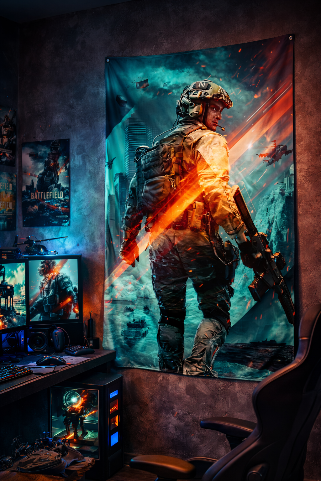 Battlefield Asker Duvar Örtüsü