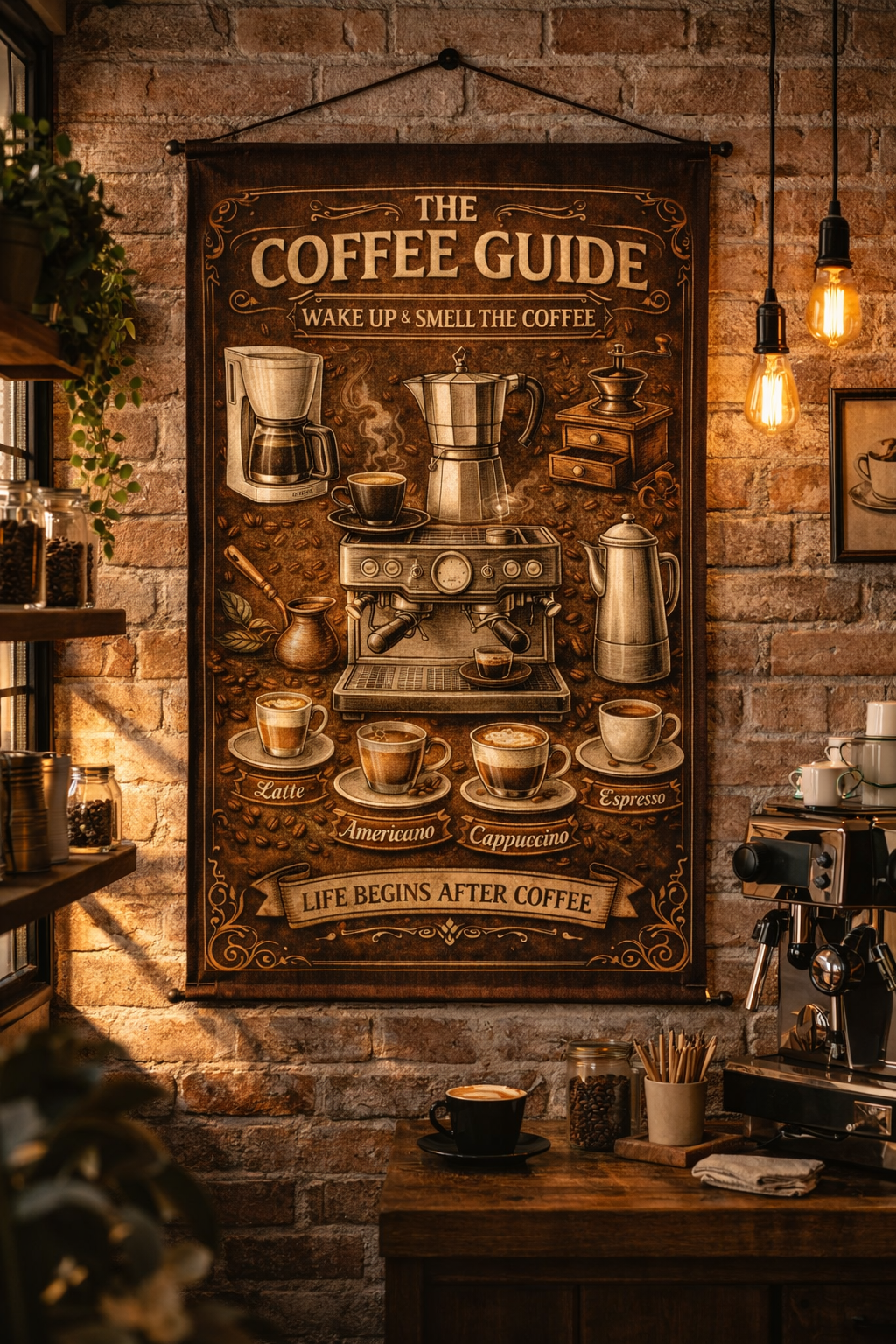 The Coffee Guide Duvar Örtüsü