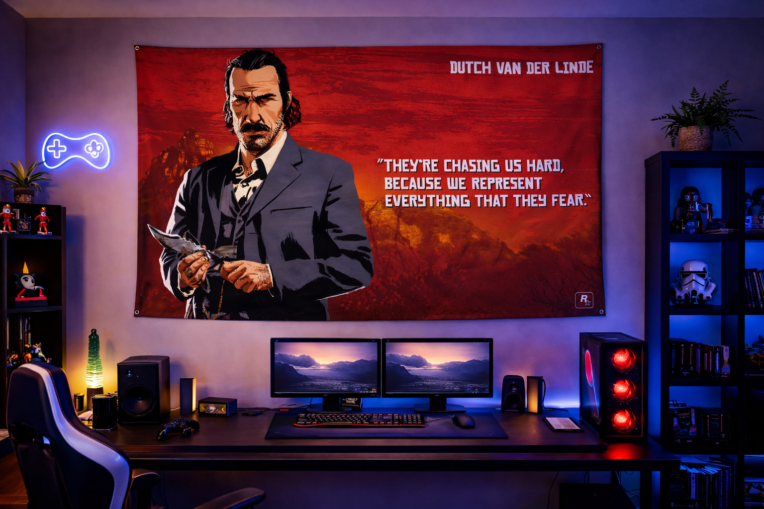 Red Dead Redemption 2 Dutch van der Linde Duvar Örtüsü