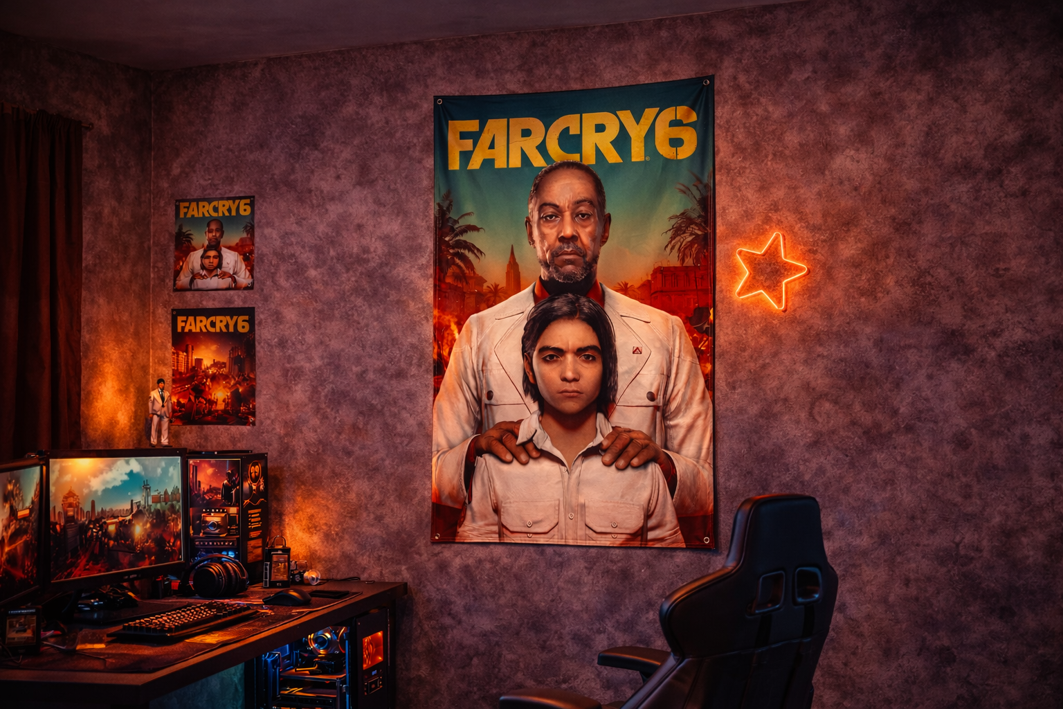 Far Cry 6 Antón & Diego Duvar Örtüsü