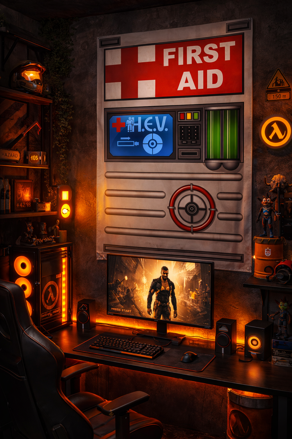 Half-Life First Aid Duvar Örtüsü