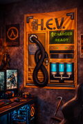 Half-Life H.E.V. Charger Duvar Örtüsü