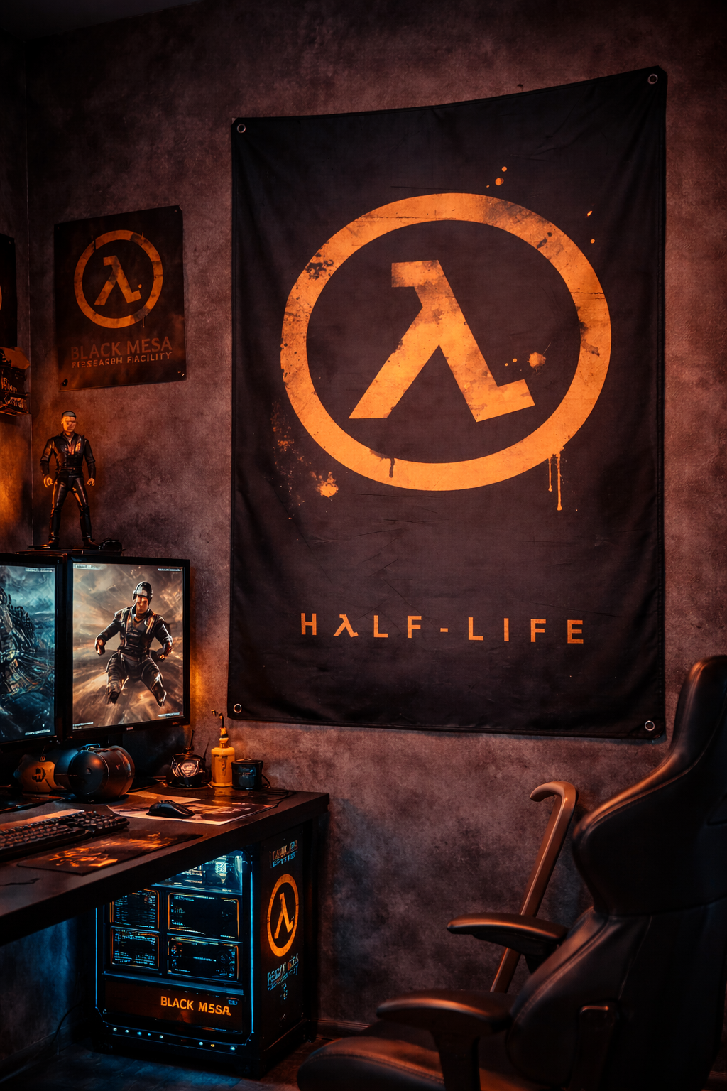Half-Life Lambda Logo Duvar Örtüsü