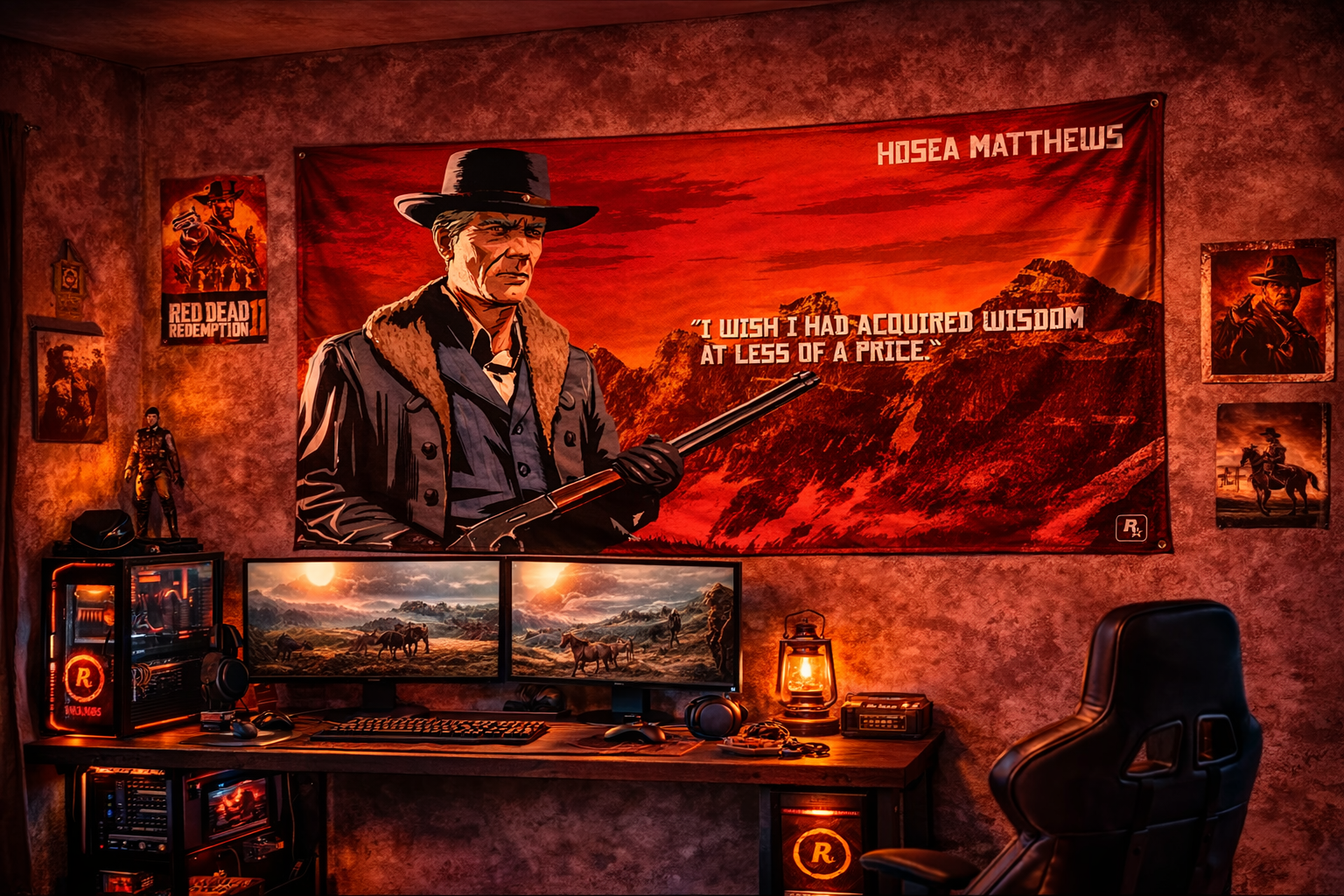 Red Dead Redemption 2 Hosea Matthews Duvar Örtüsü
