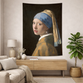Vermeer - İnci Küpeli Kız Duvar Örtüsü