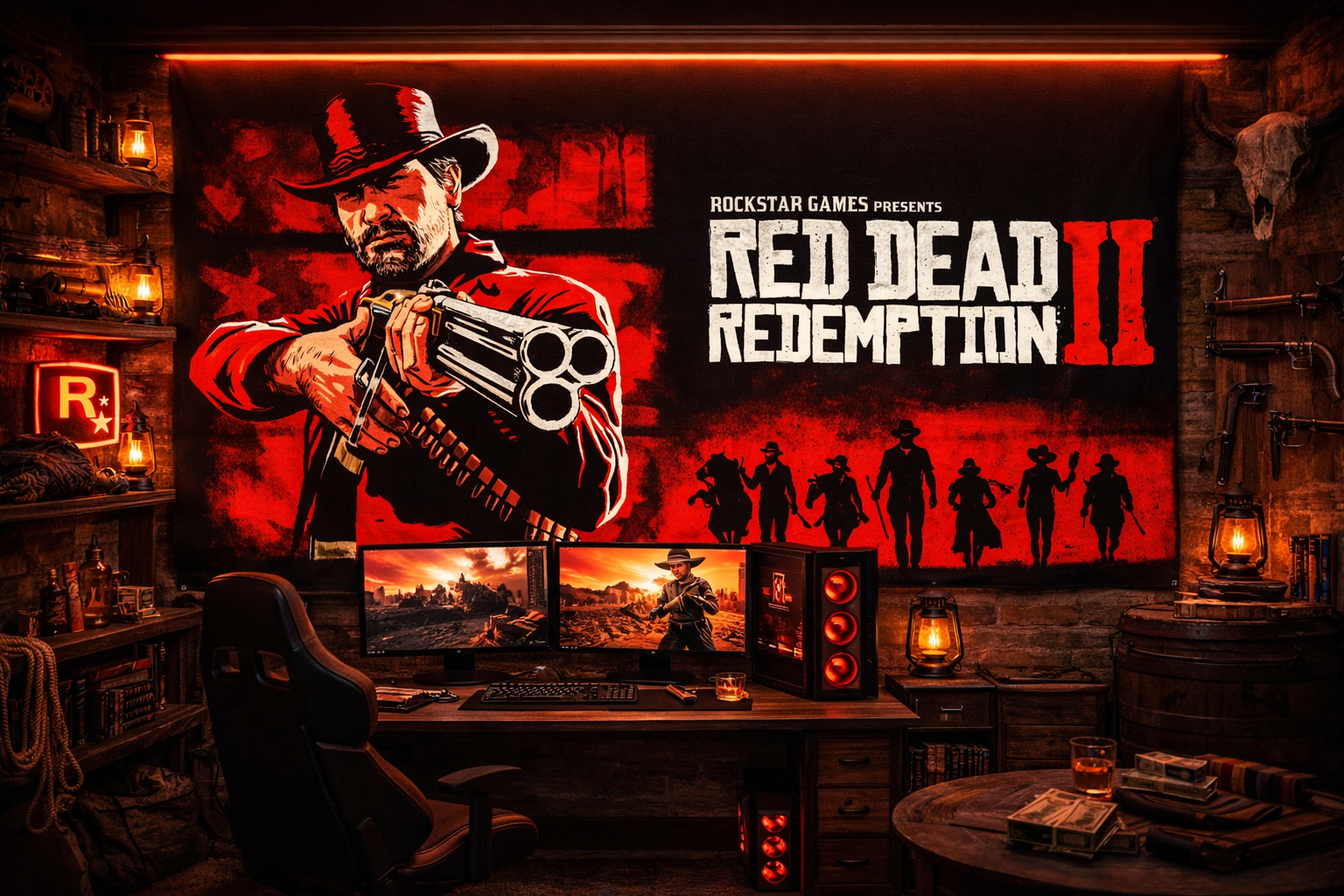 Red Dead Redemption 2 Arthur Morgan Duvar Örtüsü