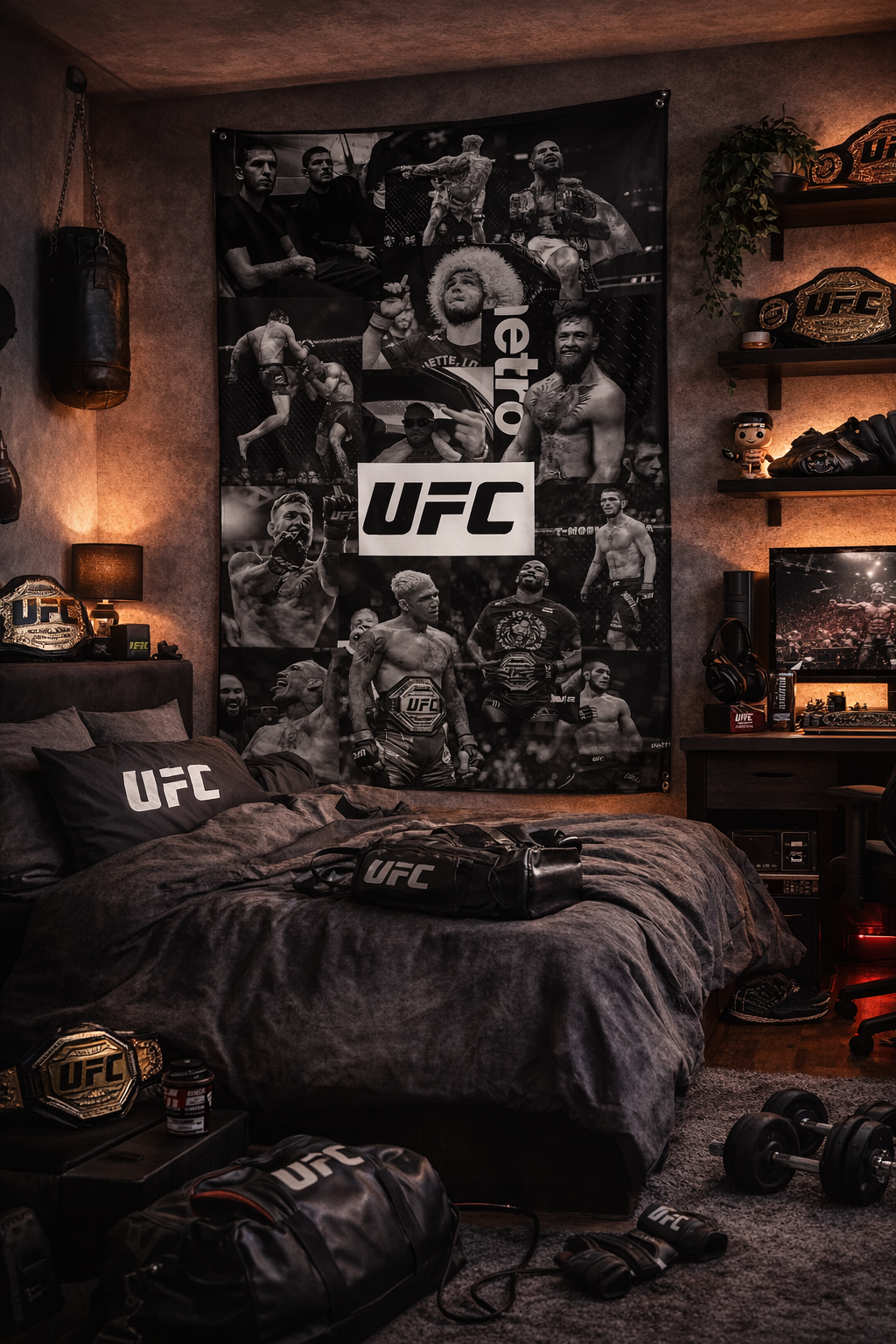 UFC Temalı Duvar Örtüsü